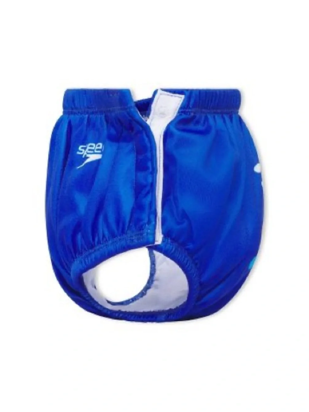 💚 Speedo Royal Blue Shark Logo Swim Diaper with snaps L 18 mo.